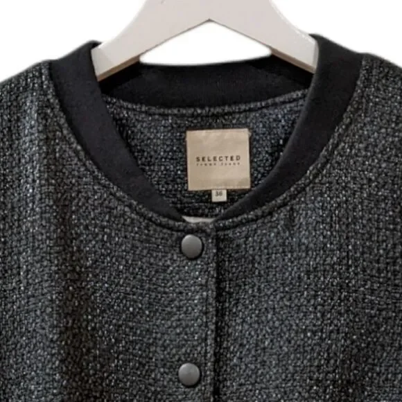 Selected Femme Jeans Women's Varsity Jacket Size 36 Style Melissa LS-Jacket-FJ - Picture 4 of 8